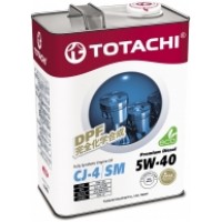 Синтетическое моторное масло 5w40 Totachi Premium Diesel (CJ-4/SM) 4 л